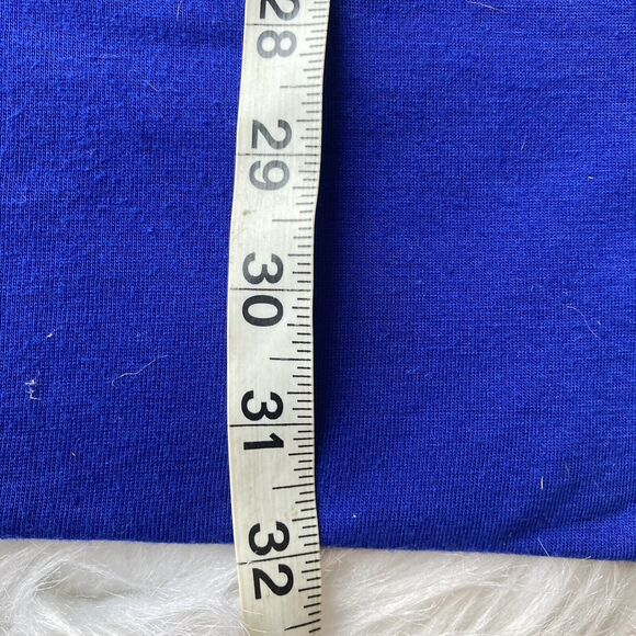 Ella J Dress Sz M Tank Top Tunic Black Blue Gold Rayon Casual Summer Fun Floral - Picture 7 of 7